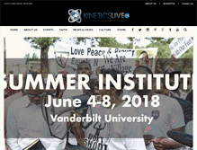 Tablet Screenshot of kineticslive.com